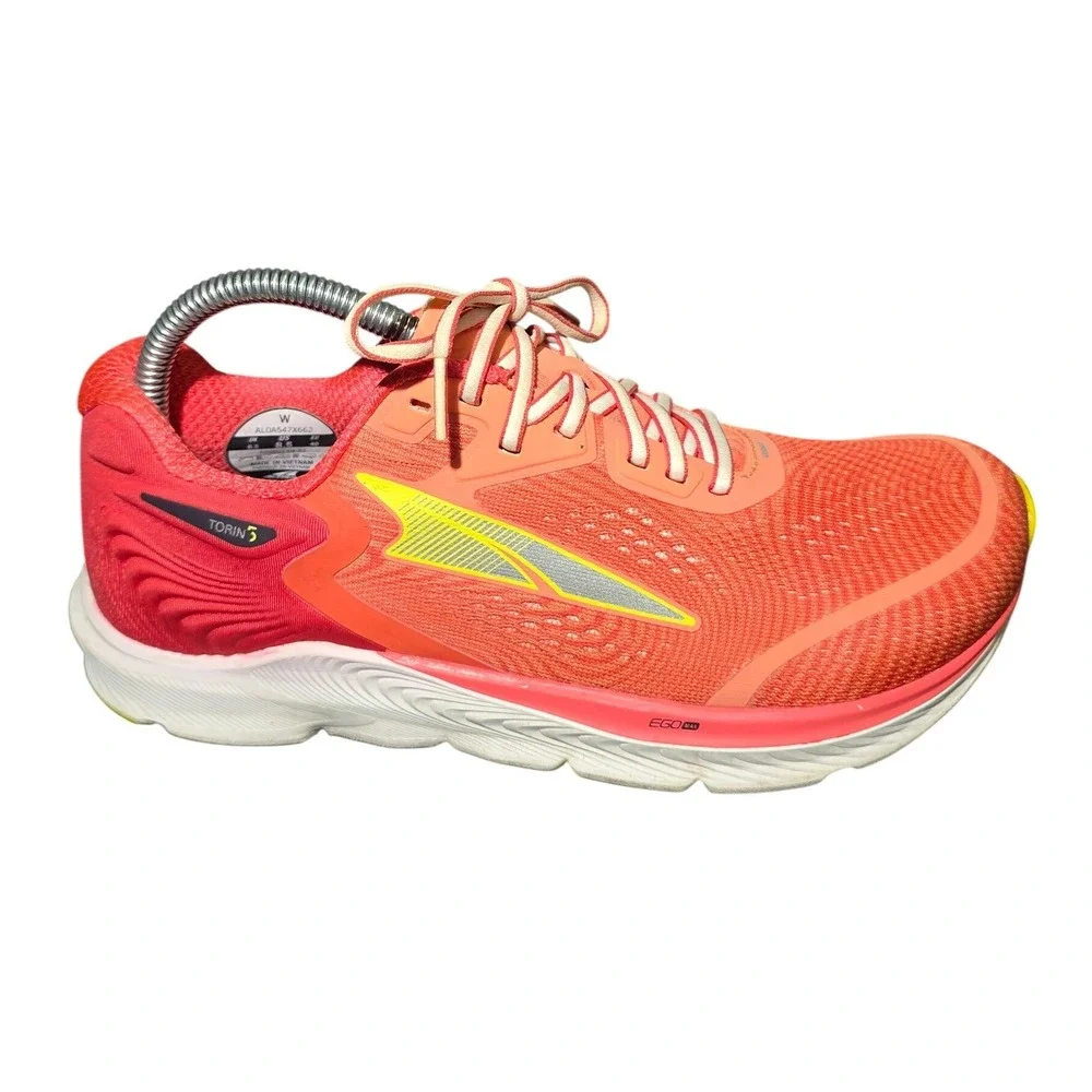 Altra Torin 5 Mens Orange Red Running Shoes AL0A547X662 Zero Drop Sneakers 8.5